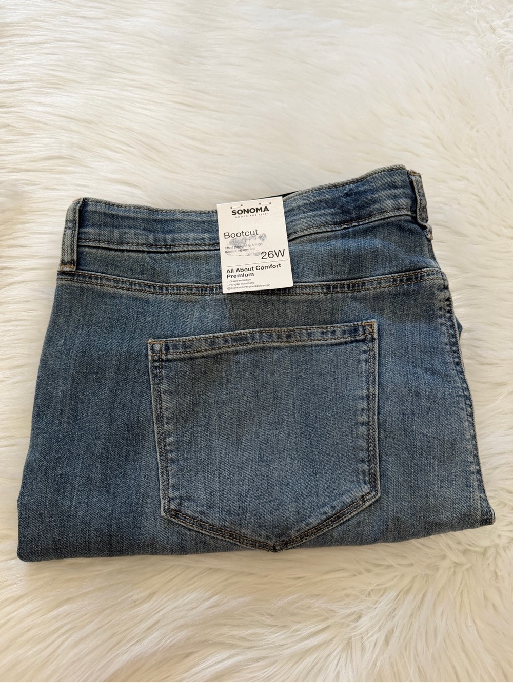 Sonoma Medium Wash Bootcut Jeans Sz 26W